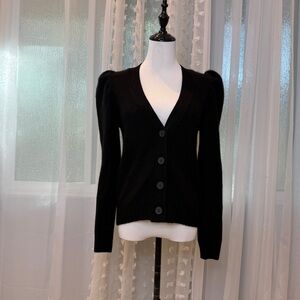 Bloomingdale's Black Cashmere Cardigan